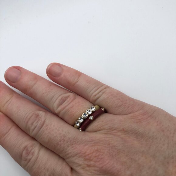 Stella & Dot Enamel ring set - Picture 2 of 3